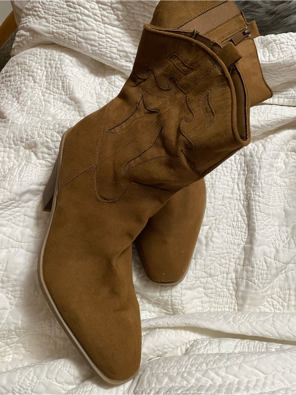 Torrid Women’s Brown Suede Western Ankle Boots